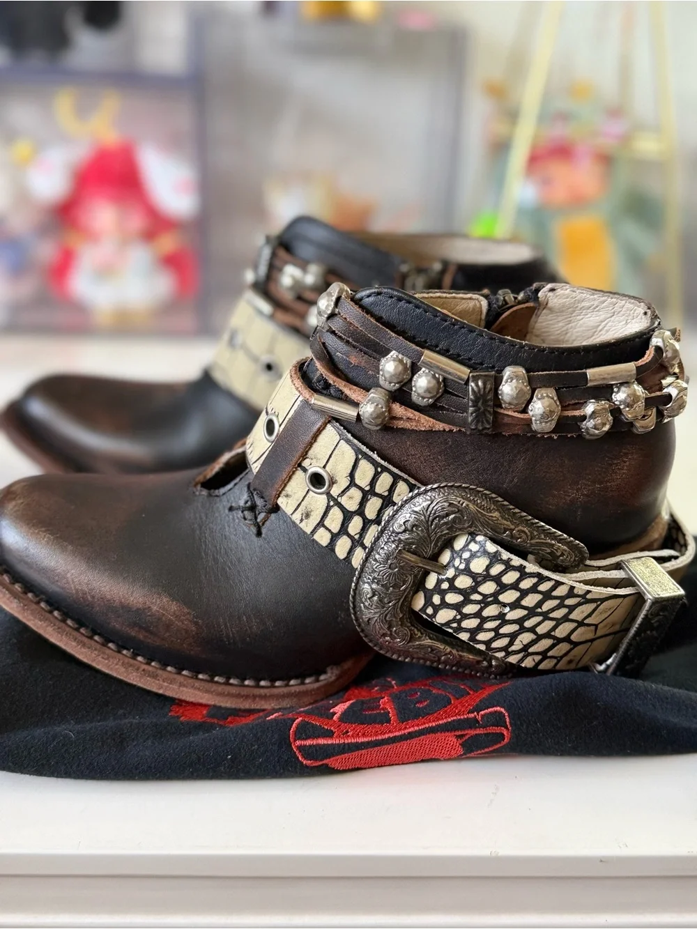 FREEBIRD Salon Black Leather Bootie. Size 5!